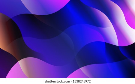 Abstract Background With Dynamic Effect. For Cover Page, Landing Page, Banner. Vector Illustration with Color Gradient.