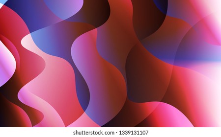 Abstract Background With Dynamic Effect. For Cover Page, Landing Page, Banner. Vector Illustration with Color Gradient.