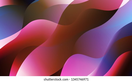 Abstract Background With Dynamic Effect. For Cover Page, Landing Page, Banner. Vector Illustration with Color Gradient.
