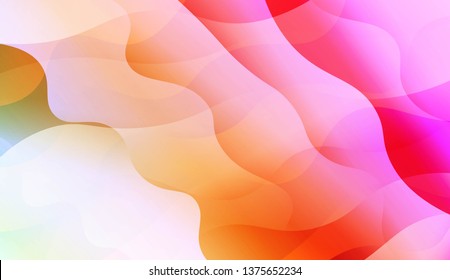 Abstract Background With Dynamic Effect. For Creative Templates, Cards, Color Covers Set. Vector Illustration with Color Gradient