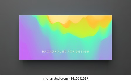 Abstract background with dynamic effect. Creative design poster with vibrant gradients. Vector Illustration for advertising, marketing or presentation. Mobile screen.
