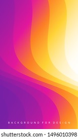 Abstract background with dynamic effect. Creative design poster with vibrant gradients. Vector Illustration for advertising, marketing, presentation. Mobile screen.