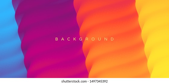 Abstract background with dynamic effect. Creative design poster with vibrant gradients. Vector Illustration for advertising, marketing, presentation. Mobile screen.