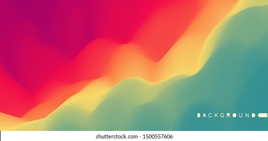 Abstract background with dynamic effect. Creative design poster with vibrant gradients. Vector Illustration for advertising, marketing, presentation. Mobile screen.