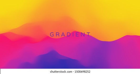Abstract background with dynamic effect. Creative design poster with vibrant gradients. Vector Illustration for advertising, marketing, presentation. Mobile screen.
