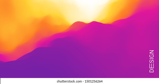 Abstract background with dynamic effect. Creative design poster with vibrant gradients. Vector Illustration for advertising, marketing, presentation. Mobile screen.