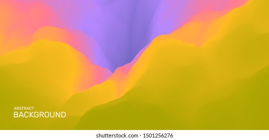Abstract background with dynamic effect. Creative design poster with vibrant gradients. Vector Illustration for advertising, marketing, presentation. Mobile screen.