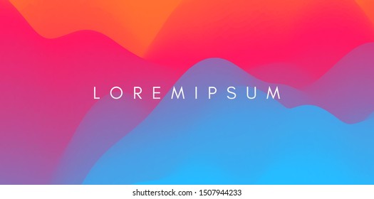 Abstract background with dynamic effect. Creative design poster with vibrant gradients. Vector Illustration for advertising, marketing, presentation. Mobile screen.