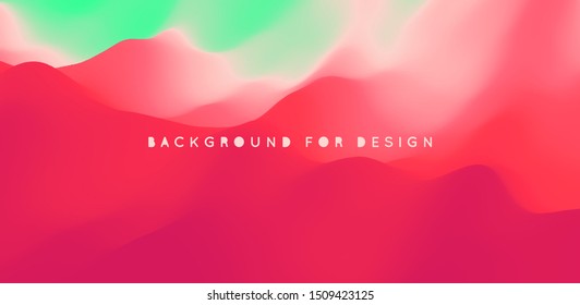 Abstract background with dynamic effect. Creative design poster with vibrant gradients. Vector Illustration for advertising, marketing, presentation. Mobile screen.