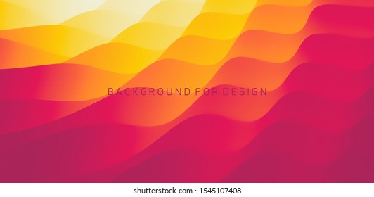 Abstract background with dynamic effect. Creative design poster with vibrant gradients. Vector Illustration for advertising, marketing, presentation. Mobile screen.