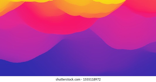 Abstract background with dynamic effect. Creative design with vibrant gradients. 3D vector Illustration. 