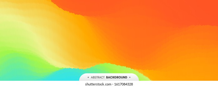 Abstract background with dynamic effect. Creative design with vibrant gradients. 3D vector Illustration. 