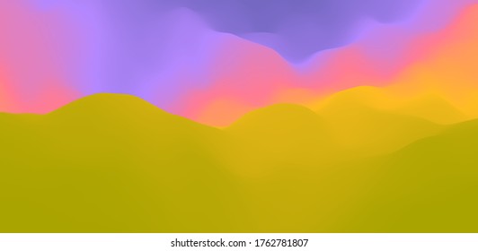 Abstract background with dynamic effect. Creative design with vibrant gradients. 3D vector Illustration. 
