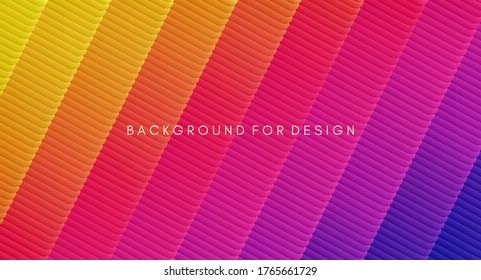 Abstract background with dynamic effect. Creative design poster with vibrant gradients. Vector Illustration for advertising, marketing, presentation. Mobile screen.