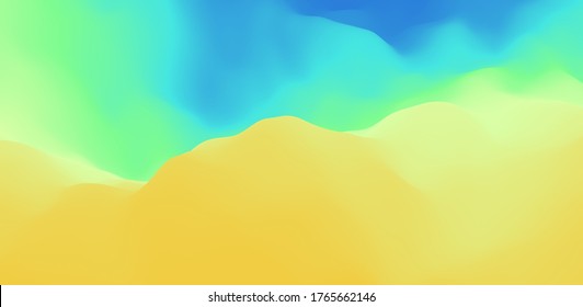 Abstract background with dynamic effect. Creative design with vibrant gradients. 3D vector Illustration. 