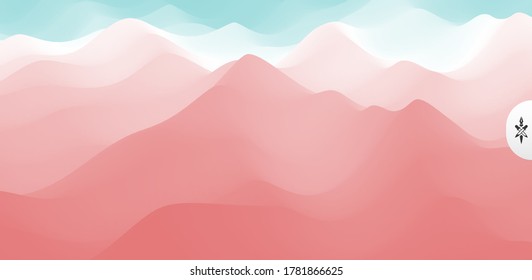 Abstract background with dynamic effect. Creative design with vibrant gradients. 3D vector Illustration. 