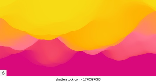 Abstract background with dynamic effect. Creative design with vibrant gradients. 3D vector Illustration. 