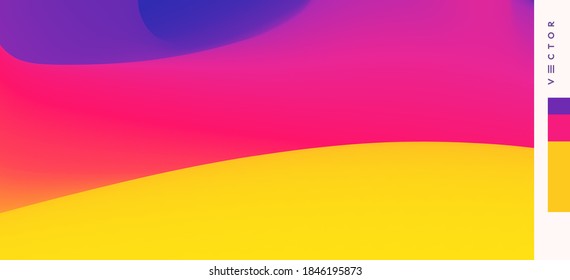 Abstract background with dynamic effect. Creative design poster with vibrant gradients. Vector Illustration for advertising, marketing, presentation. Mobile screen.