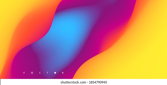 Abstract background with dynamic effect. Creative design poster with vibrant gradients. Vector Illustration for advertising, marketing, presentation. Mobile screen.