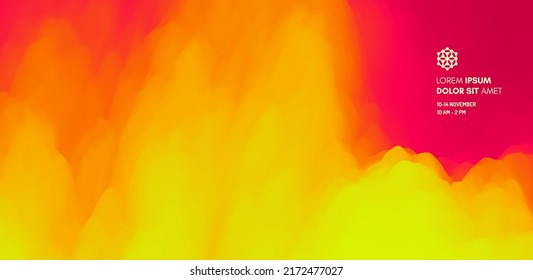 Abstract background with dynamic effect. Creative design poster with vibrant gradients. Vector illustration for advertising, marketing, presentation. Mobile screen.