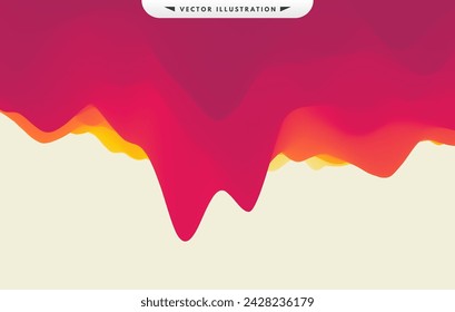 Abstract background with dynamic effect. Creative design with vibrant gradients. 3D vector Illustration. 