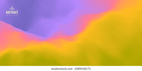 Abstract background with dynamic effect. Creative design poster with vibrant gradients. Mobile screen. Cover design template. Vector illustration for advertising, marketing, presentation, web, etc. 