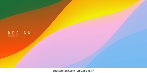 Abstract background with dynamic effect. Creative design poster with vibrant gradients. Vector illustration for advertising, marketing, presentation. Mobile screen.