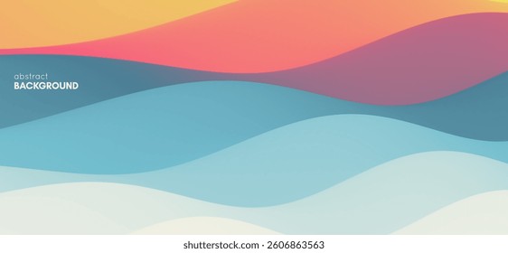 Abstract background with dynamic effect. Creative design poster with vibrant gradients. Vector illustration for advertising, marketing, presentation. Mobile screen.
