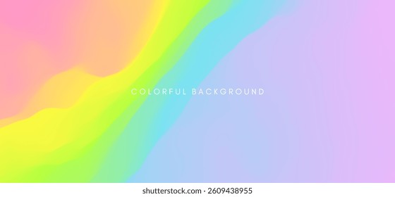 Abstract background with dynamic effect. Creative design poster with vibrant gradients. Vector illustration for advertising, marketing, presentation. Mobile screen.