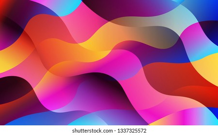 Abstract Background With Dynamic Effect. For Design Flyer, Banner, Landing Page. Vector Illustration