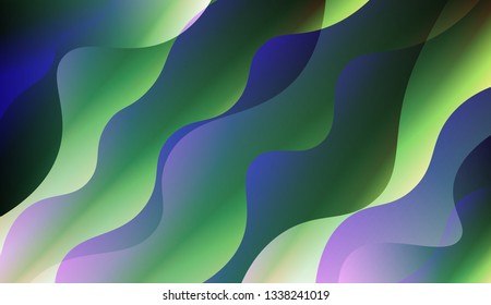 Abstract Background With Dynamic Effect. Design For Cover Page, Poster, Banner Of Websites. Vector Illustration with Color Gradient.