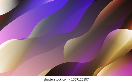 Abstract Background With Dynamic Effect. Design For Cover Page, Poster, Banner Of Websites. Vector Illustration with Color Gradient.