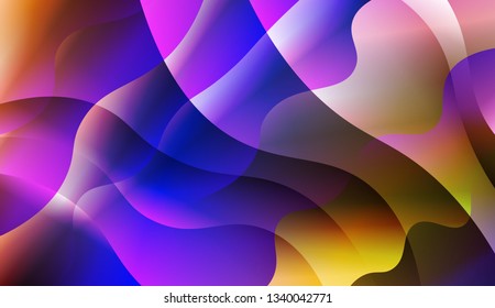 Abstract Background With Dynamic Effect. Design For Cover Page, Poster, Banner Of Websites. Vector Illustration with Color Gradient.