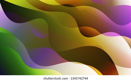 Abstract Background With Dynamic Effect. Design For Cover Page, Poster, Banner Of Websites. Vector Illustration with Color Gradient.