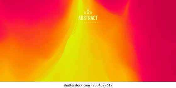 Abstract background with dynamic effect. Design with bright gradients. Volcano eruption with lava. Flame of burning fire. Flash of lightning. Vector illustration for advert, marketing, presentation. 