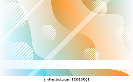 Abstract Background With Dynamic Effect. For Flyer, Brochure, Booklet And Websites Design Vector Illustration with Color Gradient