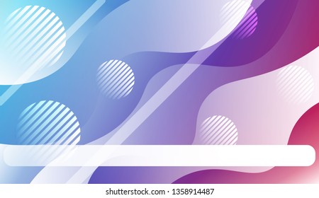 Abstract Background With Dynamic Effect. For Flyer, Brochure, Booklet And Websites Design Vector Illustration with Color Gradient
