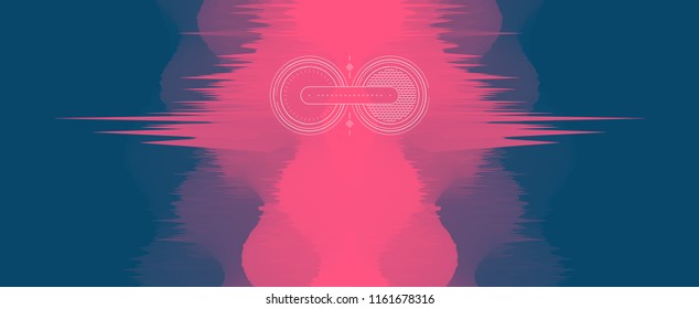 Abstract background. Dynamic effect. Futuristic technology style. Motion vector illustration.