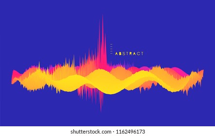 Abstract background with dynamic effect. Futuristic technology style. Big data graph visualization. Motion vector illustration. Can be used for advertising, marketing and presentation. 
