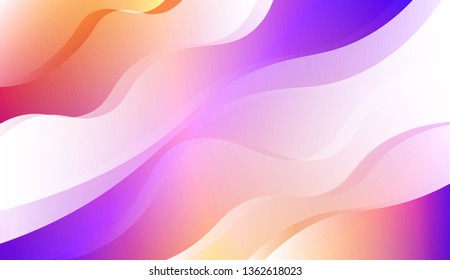 Abstract Background With Dynamic Effect. For Futuristic Ad, Booklets. Vector Illustration with Color Gradient