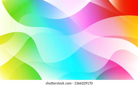 Abstract Background With Dynamic Effect. For Futuristic Ad, Booklets. Vector Illustration with Color Gradient
