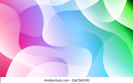 Abstract Background With Dynamic Effect. For Futuristic Ad, Booklets. Vector Illustration with Color Gradient
