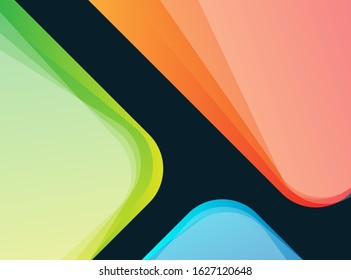 Abstract background with dynamic effect. Futuristic Technology Style. Motion. Futuristic design with bright wavy elements for advertising, posters, postcards, forms, covers, banners. Creative design. 
