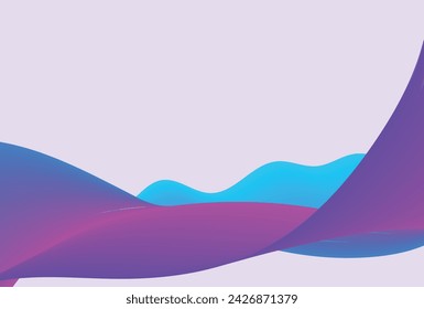 Abstract background with dynamic effect. Futuristic Technology Style. Motion Vector Illustration. Wavy geometric background. Trendy gradient shapes composition. Eps10 vector.