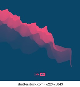 Abstract Background. Dynamic Effect. Futuristic Technology Style. Motion Vector Illustration.