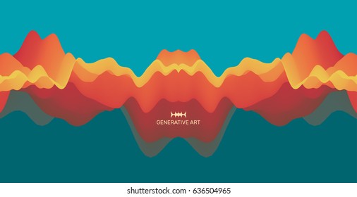 Abstract background with dynamic effect. Futuristic technology style. Motion vector illustration.