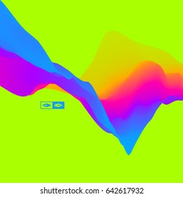 Abstract Background. Dynamic Effect. Futuristic Technology Style. Motion Vector Illustration. 