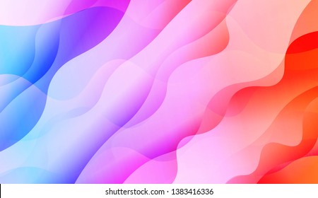 Abstract Background With Dynamic Effect. Gradient Blurred Abstract Background. For Wallpaper, Background, Print. Vector Illustration