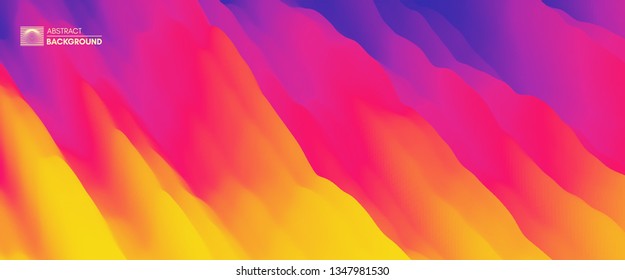 Abstract background with dynamic effect. Motion vector Illustration. Trendy gradients. Can be used for advertising, marketing, presentation.