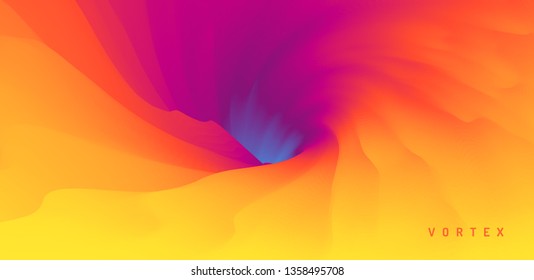 Abstract background with dynamic effect. Motion vector Illustration. Trendy gradients. Rotation and swirling movement. Can be used for advertising, marketing, presentation.